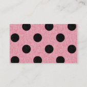 Chic roze Rodle-kaart Contactkaartje (Achterkant)