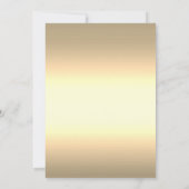 Chic roze Roses Gold Lijst Kaart (Achterkant)