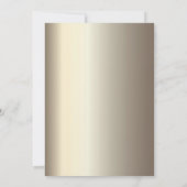 Chic roze Roses Gold Lijst Wedding Kaart (Achterkant)