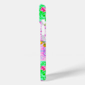 Chic roze Siciliaanse citrus collage bloemige tege Case-Mate iPhone Case (Achterkant / Links)