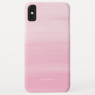 Chic Roze Waterverf Wash Modern iPhone XS Max Hoesje