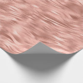 Chic roze Zebra Stripes Cadeaupapier (Hoek)