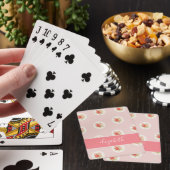 Chic-Rozen met naam afspeelkaarten Pokerkaarten (Insitu)