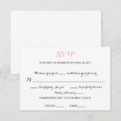 Chic RSVP Kaartje (Voorkant / Achterkant)