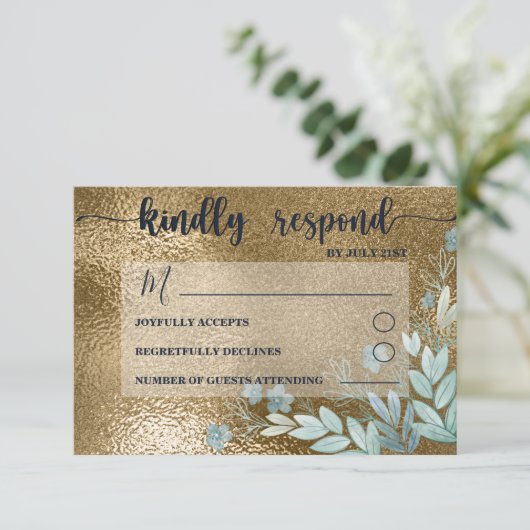 Chic RSVP Marine et Mariage Gold Foliing (Debout devant)