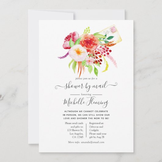 Chic Rustic Charm Baby shower per Mail Kaart (Voorkant)