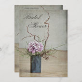 Chic Rustic Hydrangea Arrangement Vrijgezellenfees Kaart (Voorkant / Achterkant)