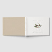 Chic Rustic Minimal Olive Branch Foliage Wedding Gastenboek (Volledig)