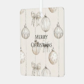 Chic Rustique Crème de Noël Ornements (Avant gauche)