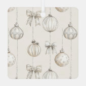 Chic Rustique Crème de Noël Ornements (Verso)