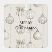 Chic Rustique Crème de Noël Ornements (Recto)