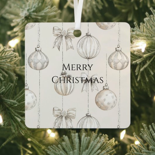 Chic Rustique Crème de Noël Ornements (Insitu)