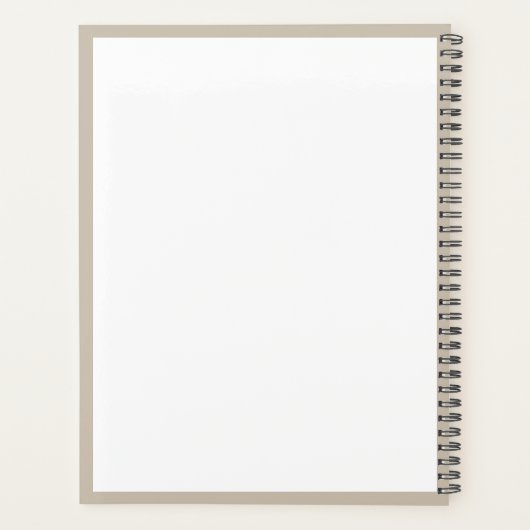 Chic Rustique moderne Beige Monogramme Bureau de l (Dos)