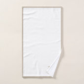 Chic rustique moderne Monogramme beige (Serviette à main)