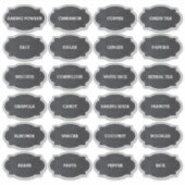 Chic Rustique Vintage Chalkboard Style Étiquette d (Devant)