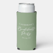 Chic Sage Green Bachelorette Party Personalized (Seltzer Voorkant)
