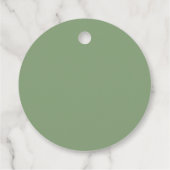 Chic Sage Green Bachelorette Party Personalized Bedankjes Labels (Achterkant)