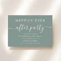 Chic Sage Green Wedding After Party