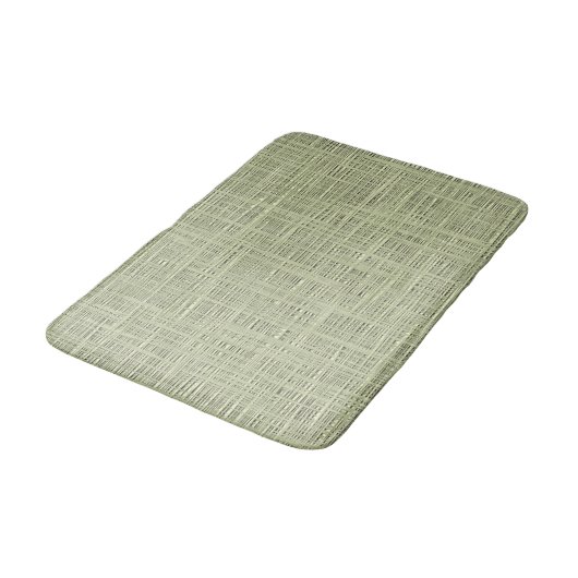Chic Sage Herb Green Faux Jute Fabric Pattern Badmat (Gekanteld)