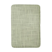 Chic Sage Herb Green Faux Jute Fabric Pattern Badmat (Voorkant Verticaal)