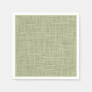 Chic Sage Herb Green Faux Jute Fabric Pattern Servetten