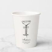 Chic Sand Champagne Party  Papieren Bekers (Achterkant)