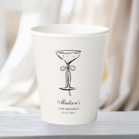 Chic Sand Champagne Party  Papieren Bekers