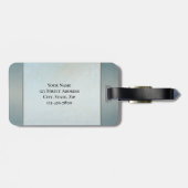 Chic Sand en Beach Stylized Bagagelabel (Achterkant horizontaal)