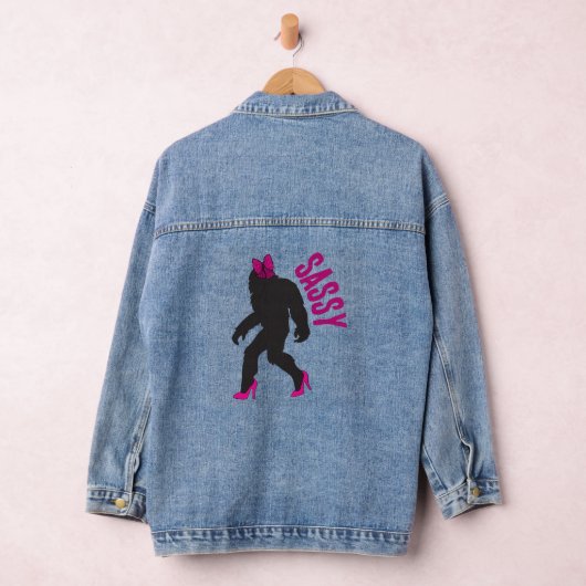Chic Sassy Sasquatch (Grote Voet) Denim Jacket (Hangar)