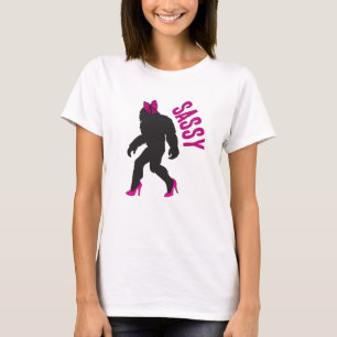 Chic Sassy Sasquatch (Grote Voet) T-shirt