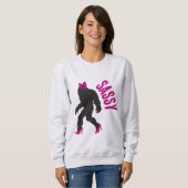 Chic Sassy Sasquatch (Grote Voet) Trui (Voorkant volledig)