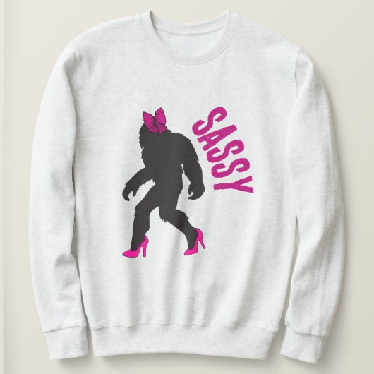 Chic Sassy Sasquatch (Grote Voet) Trui (Design voorkant)