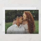 Chic Save the Date Fotocollage Wedding Kaart (Achterkant)