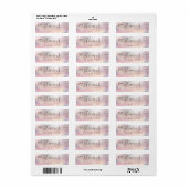Chic schattig script glittery-label etiket (Full Sheet)