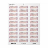 Chic schattig script glittery-label etiket (Full Sheet)