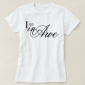 Chic schrift I AM in ontzag esthetische bevestigin T-shirt