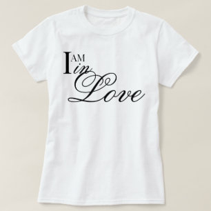 Chic schrift I BEN Verliefd esthetische bevestigin T-shirt