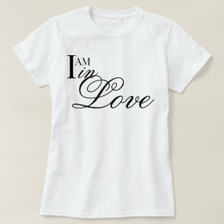 Chic schrift I BEN Verliefd esthetische bevestigin T-shirt