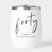 Chic Script 40e fête d'anniversaire (Avant)