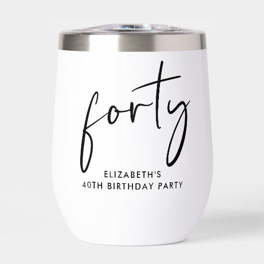 Chic Script 40e fête d'anniversaire (Avant)