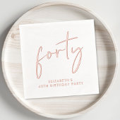 Chic Script 40e fête d'anniversaire