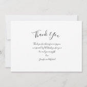 Chic Script 4 Photos Collage Mariage Merci (Dos)