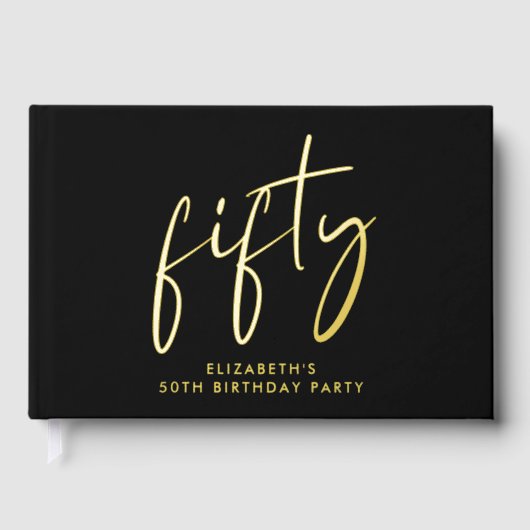 Chic Script 50th Birthday Party (Recto)