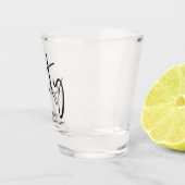 Chic Script 60ste verpartij Shot Glas (Rechts)
