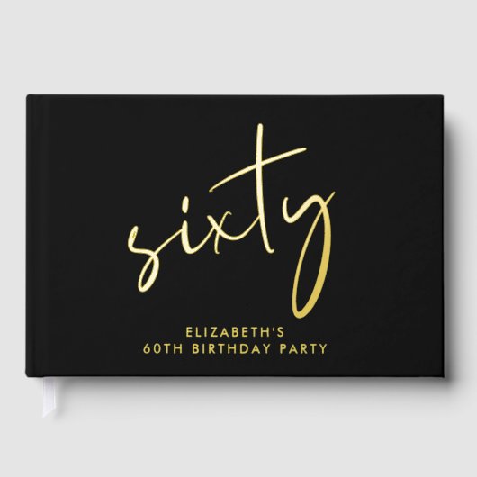 Chic Script 60th Birthday Party (Recto)