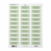 Chic Script Aangepaste Naam Trouwretouradres Etiket (Full Sheet)