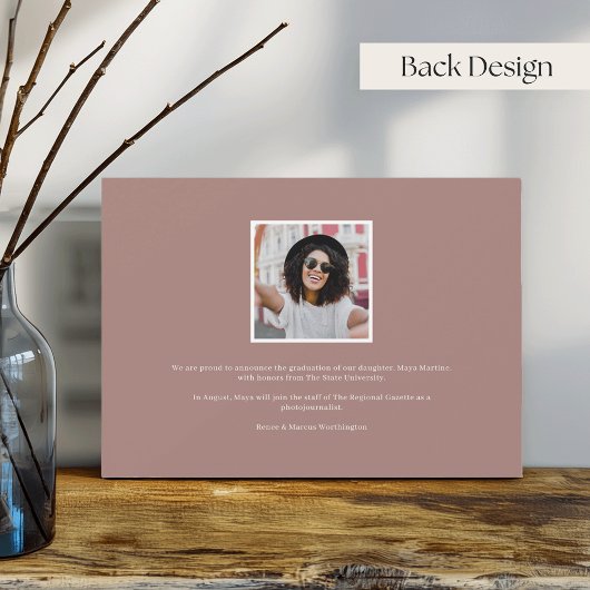 Chic-script | Aankondiging foto-Afstuderen