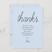 Chic Script Amour Coeur bébé garçon Merci poème (Devant / Derrière)