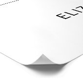 Chic Script Arch Lijst Foto Weddenschap Welkomstte Poster (Hoek)