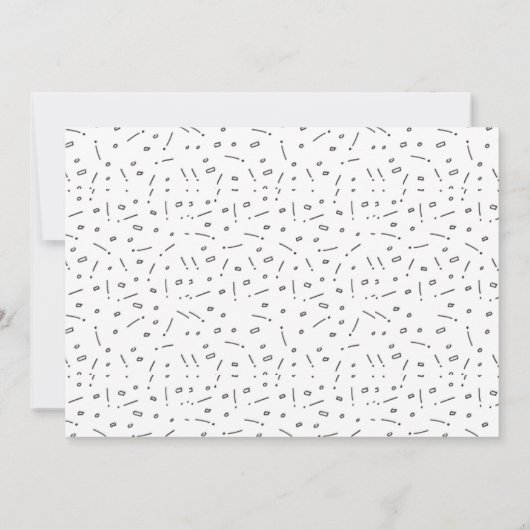 Chic Script "Bedankt dat je mijn bruidsmeisje bent Bedankkaart (Achterkant)